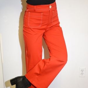 Zara High Waisted red Pants